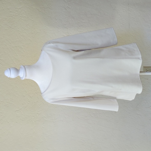 Ann Taylor Tops - Ann Taylor Cream 3/4 Sleeve Relaxed Fit Tailored Career Blouse Size Large